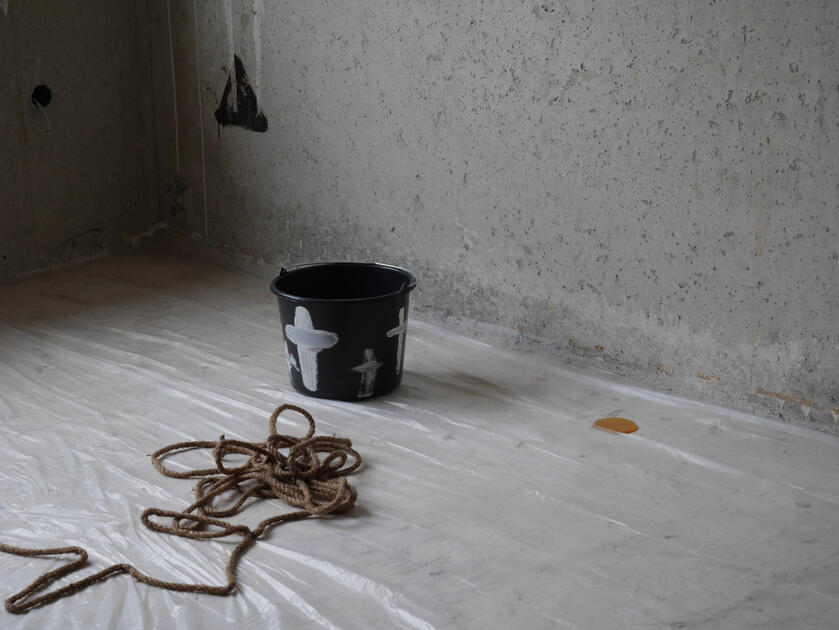 Paul Gehri, House made of butter, 2021